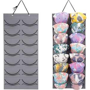 Sac de rangement suspendu transfrontalier à 14 emplacements pour casquettes, présentoir pour casquettes de baseball, sac de rangement mural pour casquettes à visière - Product Image 4