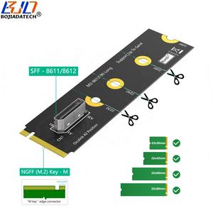 Konektor Oculink SFF-8611 SFF-8612 ke Kartu Adaptor Antarmuka NGFF <span class=keywords><strong>M</strong></span>.<span class=keywords><strong>2</strong></span> PCI-E 4.0 NVME Key-<span class=keywords><strong>M</strong></span> 2230 2242 2260 2280 Tersedia - Product Image 2