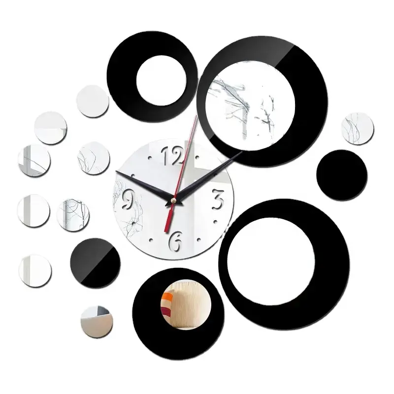 2023新しいデザインカスタムEVAアクリルリビングルームアート家の装飾壁時計