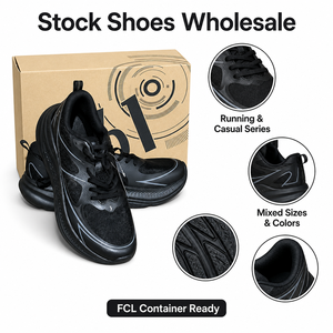 Liste de prix import sportifs : Baskets confortables en PU avec semelle Vibram, stock mort, pour la vente en gros et le restockage - Product Image 1