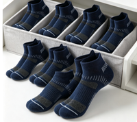 Chaussettes de sport rembourrées à logo personnalisé OEM ODM, chaussettes de sport renforcées pour la course à pied, le cyclisme, le badminton, la gym et les activités sportives