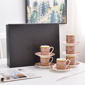 Juego de 6 Tazas y Platos de Porcelana de Hueso de Alta Calidad, Estilo Europeo, a Bajo Precio - Product Image 6