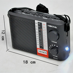 Radios Vintage AM/FM con Energía Solar, Reproductor de MP3, USB y Tarjeta Inteligente - Product Image 1