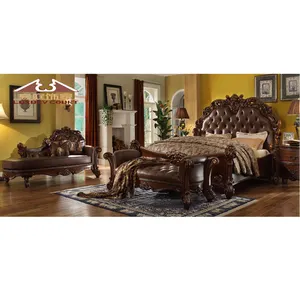 शीर्ष गुणवत्ता आधुनिक लकड़ी MDF पूर्ण आकार बेडरूम फर्नीचर नजर आता है बेडरूम सेट