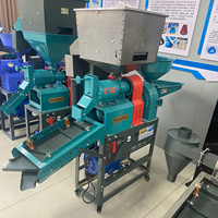 Machine à décortiquer le riz automatique avec tamis vibrant vertical et horizontal, moteur en acier inoxydable