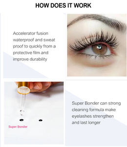 Pinky Leem Professional 10ml 15ml Liquid Super Bonder Eyelash Extensions Private Label Lash Sealant <b>Glue</b> for Eyelashes - Product Image 2