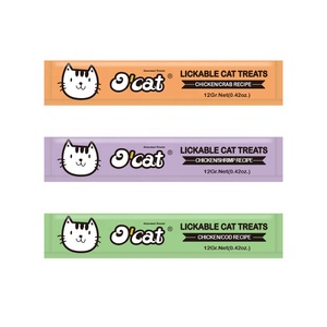 Fábrica personalizada al por mayor comida húmeda pollo cangrejo sabores gato golosinas tiras naturales para gatos bocadillos gato golosinas lamibles - Product Image 3