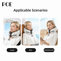 Oreiller en mousse à mémoire de forme en U avec logo imprimable, en polyester, pour la sieste au bureau, oreiller de voyage portable pour voiture et avion