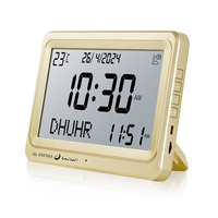 Horloge de prière musulmane automatique d'usine, horloge numérique de prière islamique pour mosquée, tableau des heures de prière, rappel des heures de prière, horloge LCD AZAN