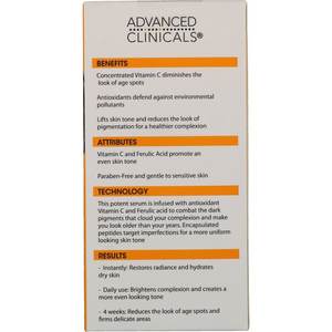 Novedades 2026 <span class=keywords><strong>Advanced</strong></span> <span class=keywords><strong>Clinicals</strong></span> Suero Facial Hidratante con Ácido Hialurónico, Retinol Antiarrugas, Iluminador con Vitamina C - Product Image 4