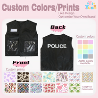 Costume de jeu de rôle pour enfants, veste d'agent de police pour garçons et filles, impression personnalisée, logo couleur, design personnalisé, tenue de jeu de rôle pour enfants