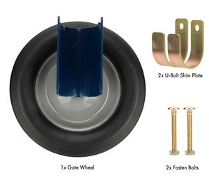 SANKINS 8 "<span class=keywords><strong>roulette</strong></span> de porte en caoutchouc robuste porte aide Support roue montage latéral pour porte battante métal Tube clôture chaîne lien - Product Image 5