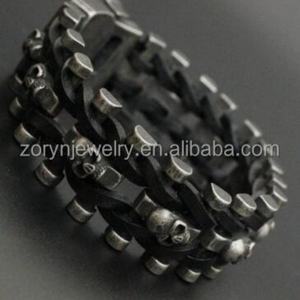 Pulsera Vikinga Nórdica con Lobo, Unisex, Cadena de Malla de Acero Inoxidable con Lobo de Boca Abierta, Joyería Talismán de Titanio - Product Image 6