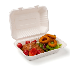 Boîte de canne à sucre étanche pour le restaurant compostable de type à clapet à emporter Utilisation de restaurant biodégradable écologique - Product Image 6