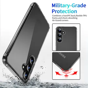 Customizable Ultra Clear TPU 2-in-1 Shockproof Acrylic Case IP S22 23 24 Cute Design Custom Logo Phone Protection Included