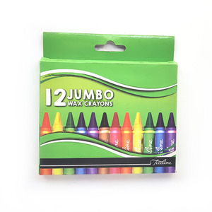 High Quality Non-Toxic Multi-Color Jumbo Crayons Artist <b>Drawing</b> Wax Set for Kids - Product Image 1
