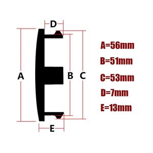 Protecteur de <span class=keywords><strong>jante</strong></span> de pneu de voiture universel moyeu central de roue 56mm moyeu de <span class=keywords><strong>jante</strong></span> ABS couverture de pneu de véhicule accessoires extérieurs de voiture - Product Image 6