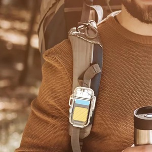 Đèn khò điện đa năng, sạc lại được, chống gió, tích hợp đèn <span class=keywords><strong>LED</strong></span> làm việc, có thể đeo móc khóa, sử dụng được ở nhiều quốc gia - Product Image 6