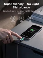 Câble USB-C vers USB-C UGREEN Nexode 240W 2026 avec écran TFT intelligent 2 m, rotation tactile, câble de données USB-C tressé en nylon pour iPhone 18 17