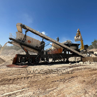 Trituradora de Impacto Móvil con Ruedas y Criba, 200t/h, Estación Montada sobre Neumáticos para Reciclaje de Residuos de Construcción, Hormigón y Asfalto, CE ISO