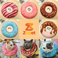 Collier élisabéthain pour chats et chiens - anti-léchage, protège-tête chirurgical souple en forme de donut, emballé sous vide
