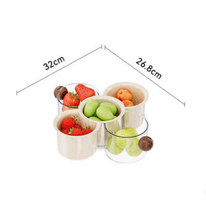 Passoire de cuisine moderne et durable en plastique pour fruits à coque, bonbons, pâtes et légumes, également utilisable comme organisateur alimentaire pour le salon - Product Image 4