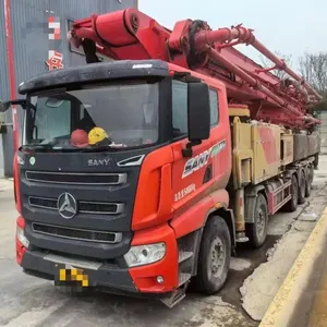 Pompa beton truk kondisi baik dan prosedur lengkap 22 tahun Sy 66 meter disediakan pompa truk untuk dijual pompa beton
