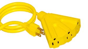 Cable de Extensión para Exteriores de Alta Resistencia 14/3 SJTW, con Certificación UL, Enchufe Plano Transparente NEMA 5-15P - Product Image 4