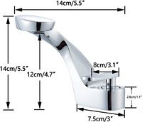 Robinet de lavabo en cuivre pour le commerce extérieur transfrontalier, mitigeur chaud-froid, cartouche céramique, style américain, à poser sur le comptoir, tête de serpent