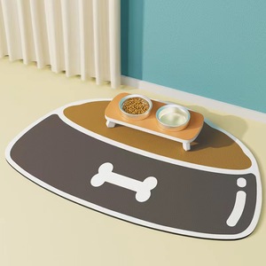 Tapis d'alimentation pour chien absorbant, pliable, en diatomite, respectueux des animaux, avec logo de marque OEM - Product Image 5
