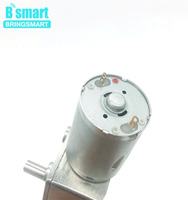 BringSmart JGY-370 12 V Moteur À COURANT CONTINU 6V Micro Moteur à Engrenages À Vis Sans Fin Inverse Couple Élevé Réducteur autobloquant 12 Volts Moteur 24V Moteur Électrique