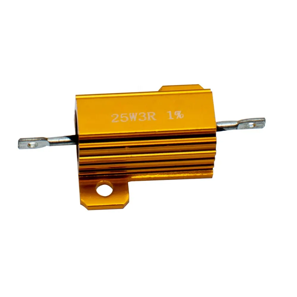 Resistor Resistor rem aluminium emas RX24 resistor luka kawat tetap