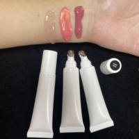 Baume à lèvres hydratant et repulpant à la vitamine E, enrichi aux fruits, en tube souple, marque privée, végétalien, couleur rose changeante