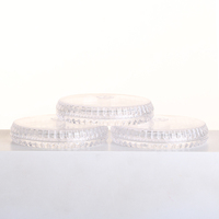 Boîtes transparentes en plastique rondes pour bijoux et cosmétiques, forme mignonne, 21,9 mm * 64,7 mm