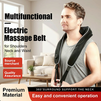 Châle de massage électrique multifonction avec vibration, pétrissage et contrôle de la minuterie pour le cou, les épaules, le dos et la taille