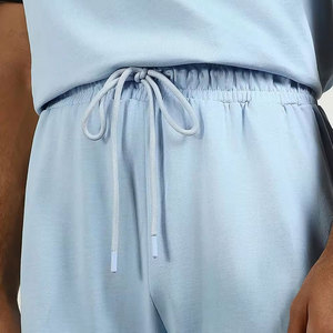 Ensemble deux pièces décontracté pour homme personnalisable, de haute qualité, 100% coton respirant, t-shirt et short pour l'été - Product Image 6