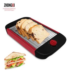 Beste Betaalbare 600W 4 Brood Slice Grill Hoge Snelheid Smart Plastic Houseuse Classic Apparaat Platte Broodrooster