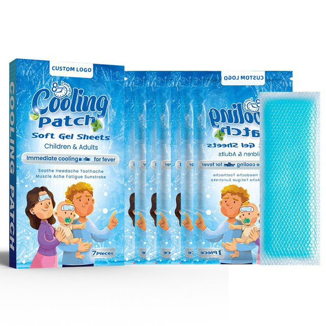 Customized Cooling Gel Patches Essential Healthcare Supply for Cool Home in Summer Antipyretic Cold Compress Patches