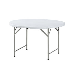 Tamanho grande mesa de jantar ao ar livre assento 8 mesa design para eventos mdf top metal pernas mesas dobráveis e cadeiras para eventos - Product Image 2