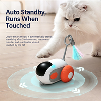 Jouet interactif intelligent pour chat Elecpet, souris automatique avec télécommande, rechargeable par USB, design amusant