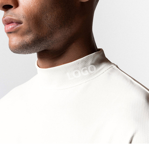 <span class=keywords><strong>Ropa</strong></span> de fitness y yoga Camiseta cómoda transpirable Super Stretch Skin Fit Roll Neck <span class=keywords><strong>para</strong></span> hombres <span class=keywords><strong>Ropa</strong></span> <span class=keywords><strong>en</strong></span> línea Ventas al por mayor - Product Image 2