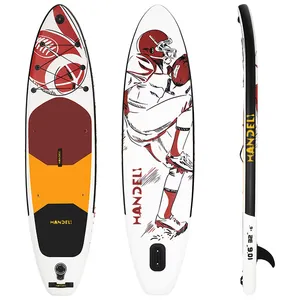 Sports nautiques en gros 10'6 "x 32" x 6 ''surf sous-marin gonflable surf sup paddle board padel board