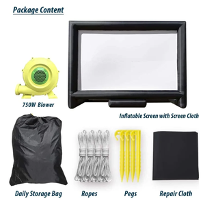 Pantalla de Cine Inflable para Exteriores, Resistente a <span class=keywords><strong>la</strong></span> Intemperie, de PVC/Tela Oxford, Fácil de Instalar, para Escuelas y Comunidades - Product Image 5