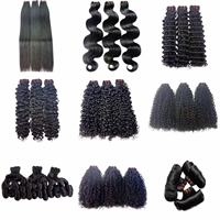 Letsfly Extensiones de Cabello Virgen 11A de Alta Calidad, Doble Trama, Cutícula Alineada, Paquetes de Cabello Brasileño Fumi Loose, Pissy Rose