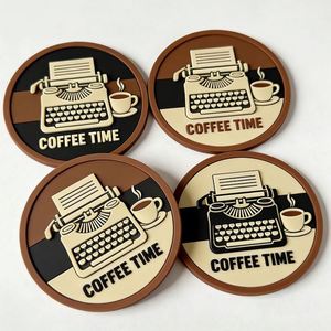 Wholesale Personalized Soft Silicone Rubber Water Super Absorbent Cup Paper <b>Beer</b> Car <b>Coasters</b> for Drink Custom Promotional Gifts - Product Image 1