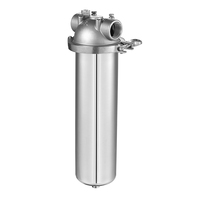 Cartucho Inline Prefilter do alojamento de aço inoxidável do sistema tratamento água líquido do uso industrial único