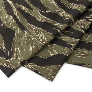 Ткань RTS CVC 60/40 камуфляжная рипстоп, водонепроницаемая, огнестойкая, устойчивая к разрывам, для тактической одежды, с узором «Тигровая полоса» - Product Image 5