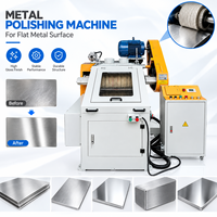 Machine de polissage automatique pour surfaces planes avec couvercle anti-poussière, pour l'acier inoxydable, les quincailleries, les articles électroniques et les ustensiles de cuisine