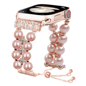 <span class=keywords><strong>Bracelet</strong></span> de montre en perles pour <span class=keywords><strong>femme</strong></span> avec boucle ardillon en PVC, style petite fragrance, compatible avec les modèles 87 Generation/65/<span class=keywords><strong>SE</strong></span> Ilm062, très populaire - Product Image 2