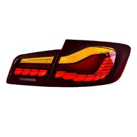 Feux arrière LED 35W rouges, design écaille de dragon, clignotants séquentiels dynamiques, 12V, pour BMW Série 5 F10/F18 (2011-2017), nouvelle version, installation/upgrade